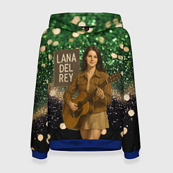 Женская толстовка Lana Del Rey играет на гитаре