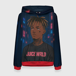 Женская толстовка Juice WRLD - Неоновый аниме арт