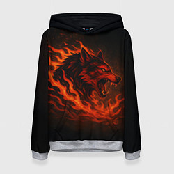 Женская толстовка Инфернальный волк
