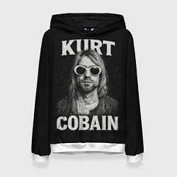 Женская толстовка Курт Кобейн - гранж-арт