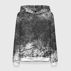 Женская толстовка Абстракция - grey and white wall with cracks