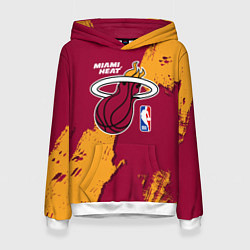 Женская толстовка Майами Хит - разлитая краска