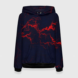 Женская толстовка Lightning red glow