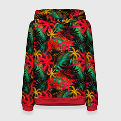 Женская толстовка Palm yellow red