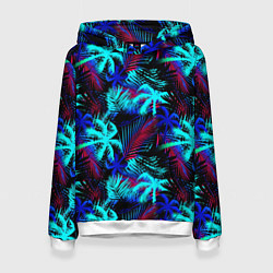 Женская толстовка Palm blue light blue