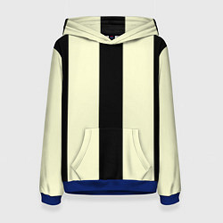 Женская толстовка Color black beige line