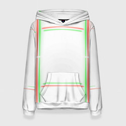 Женская толстовка Neon light green red