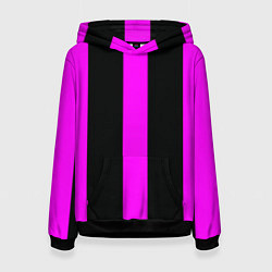 Женская толстовка Color black pink lines