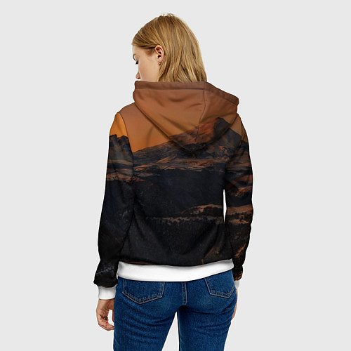 Женская толстовка Эльбрус / 3D-Белый – фото 4