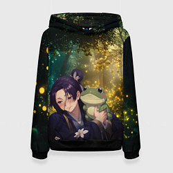 Толстовка-худи женская Жэньши и лягушка - Монолог Фармацевта, цвет: 3D-черный