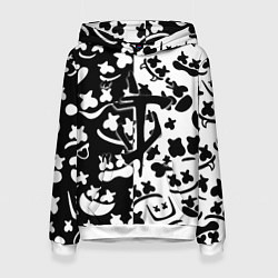 Женская толстовка Doom x Marshmello pattern