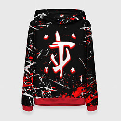 Женская толстовка Doom краски штрихи