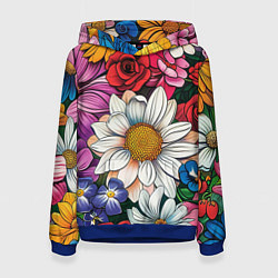 Женская толстовка Крупные цветы
