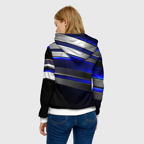 Женская толстовка XXXTentacion с микрофоном довольный / 3D-Белый – фото 4