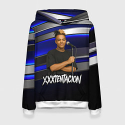 Женская толстовка XXXTentacion с микрофоном довольный