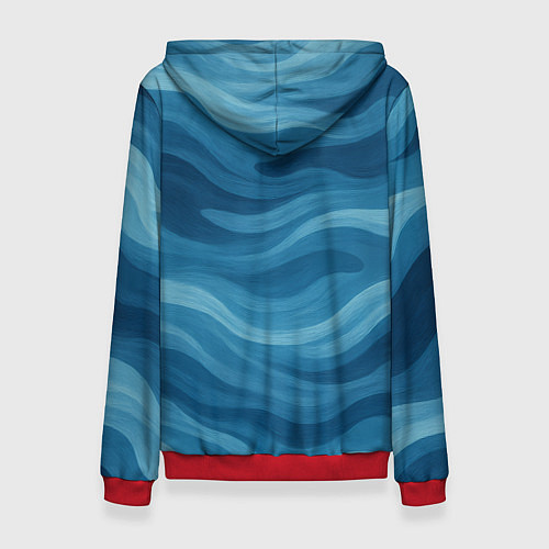 Женская толстовка XXXTentacion в облаке / 3D-Красный – фото 2