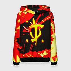 Женская толстовка Doom огненный