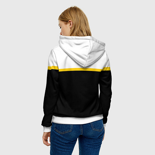 Женская толстовка Бури обратятся к славе России Ушаков арт флаг / 3D-Белый – фото 4