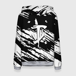 Женская толстовка Doom краски полосы