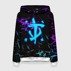 Женская толстовка Doom неоновые штрихи