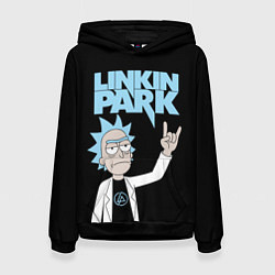 Женская толстовка Linkin Park и Рик Санчес из Рик и Морти