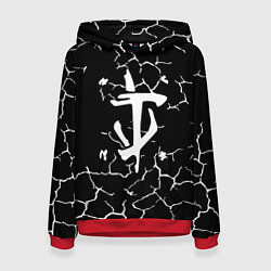 Женская толстовка Doom трещины текстура