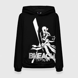 Толстовка-худи женская Ичиго с мечом - Блич, цвет: 3D-черный