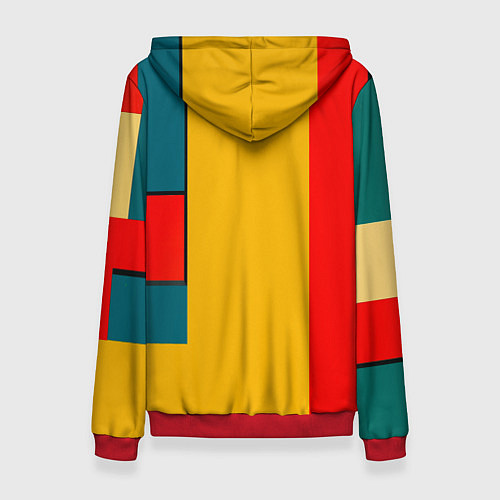 Женская толстовка Неандерталец поп-арт / 3D-Красный – фото 2