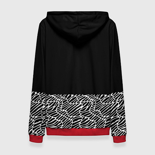 Женская толстовка Doom геометрия линии / 3D-Красный – фото 2