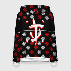 Женская толстовка Doom winter pattern steel