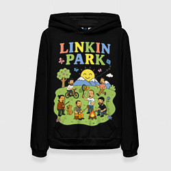 Женская толстовка Linkin Park, мультяшный стиль