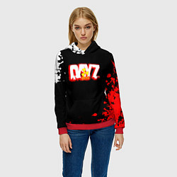 Толстовка-худи женская Dayz x stalker, цвет: 3D-красный — фото 2