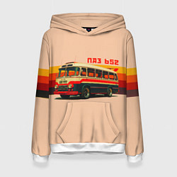 Женская толстовка ПАЗ 652 ретро автобус поп-арт