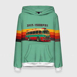 Женская толстовка Ретро автобус ЗИЛ 158ВРА1 поп-арт