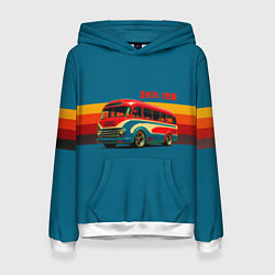 Женская толстовка Ретро автобус ЗИЛ 156 поп-арт