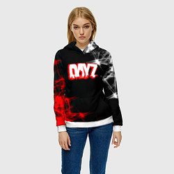 Толстовка-худи женская Dayz световые краски, цвет: 3D-белый — фото 2