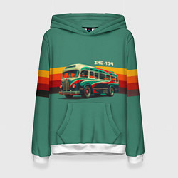 Женская толстовка Ретро автобус ЗИС-154 поп-арт