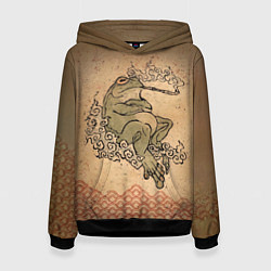 Женская толстовка Лягушка с трубкой