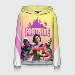 Толстовка-худи женская Fortnite, цвет: 3D-меланж
