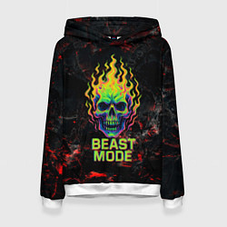 Женская толстовка Beast mode череп