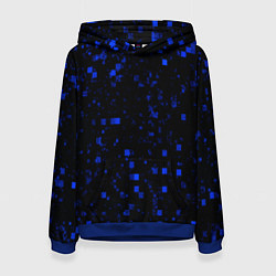 Толстовка-худи женская Color blue khaki, цвет: 3D-синий