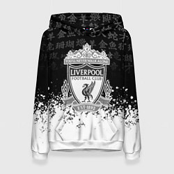 Женская толстовка Liverpool японские символы краски