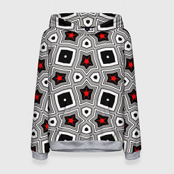 Женская толстовка Звезды в геометрической абстракции