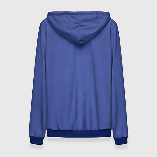 Женская толстовка Ярко синий с текстурой / 3D-Синий – фото 2
