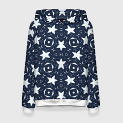 Женская толстовка Звезды, квадраты, сердечки