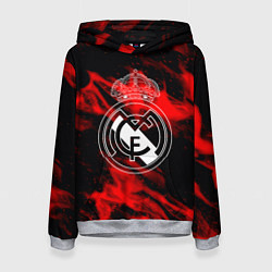 Женская толстовка Real Madrid красный огонь