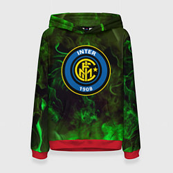 Женская толстовка Интер кислотный огонь