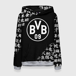 Женская толстовка Borussia китайские символы текстура
