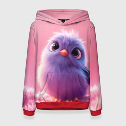 Женская толстовка Милая фиолетовая птичка