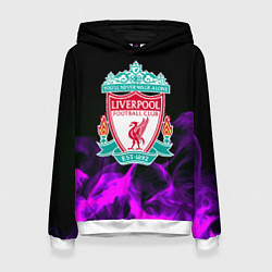 Женская толстовка Liverpool неоновый огонь